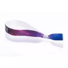 Fabric wristbands 15x340 mm full-colour custom printed on 1 side - with METAL RING