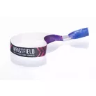 Fabric wristbands 15x340 mm full-colour custom printed on 1 side - with METAL RING