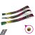 Fabric wristbands (15x340mm, full-colour custom printed on one side, variable data) - with adjustable bamboo bead