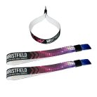 Fabric wristbands 15x300 mm (KID size) - full-colour printed on 1 side - with PST (plastic self-closing tube)