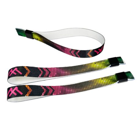 Fabric wristbands 15x300 mm (KID size) - full-colour printed on 1 side - with PST (plastic self-closing tube)