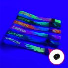 UV Reflective Fabric wristbands 15x300 mm (CHILD-size) - full-colour printed on 1 side - with ADJUSTABLE PLASTIC BEAD