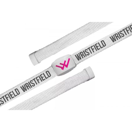 LED radio controlled flashing fabric wristbands 1C printed