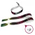 Fabric wristbands 15x340 mm full-colour custom printed on 1 side - with ADJUSTABLE PLASTIC BEAD