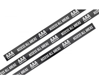   Fabric wristbands 15x340 mm - AAA pattern - with plastic self-closing tube