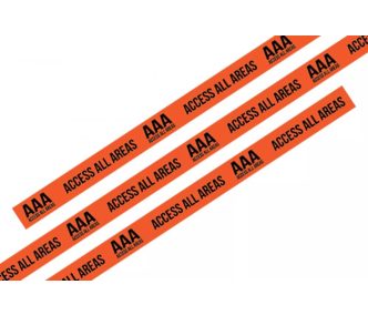   Fabric wristbands 15x340 mm - AAA pattern - with plastic self-closing tube