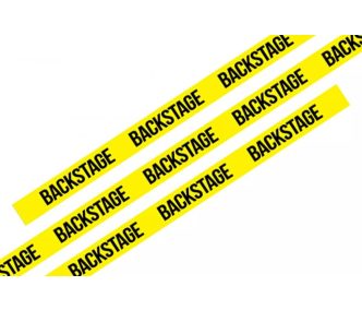   Fabric wristbands 15x340 mm - BACKSTAGE pattern - with plastic self-closing tube