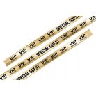Fabric wristbands 15x340 mm - VIP Special Guest pattern - with plastic self-closing tube