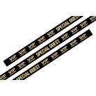 Fabric wristbands 15x340 mm - VIP Special Guest pattern - with plastic self-closing tube