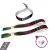 Fabric wristbands (15x340mm, full-colour custom printed on one side, variable data) - with adjustable plastic bead