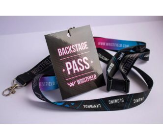   Laminated A7 Pass full-colour printed on both sides (4+4C) with hole - variable data