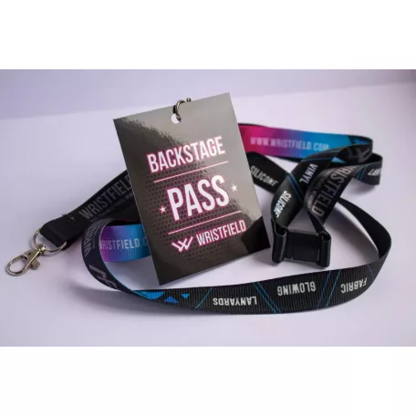 Laminated A7 Pass full-colour printed on both sides (4+4C) with hole