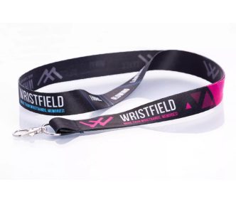   Satin Lanyards 20x900 mm full-colour custom printed on both sides - with metal thumb hook