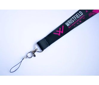   Satin Lanyards 20x900 mm full-colour custom printed on both sides - with metal thumb hook and mobile holder
