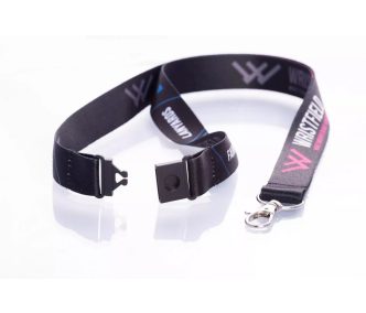   Satin Lanyards 20x900 mm full-colour custom printed on both sides - with metal thumb hook and Safety Breakaway Buckle