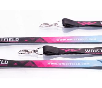   Satin Lanyards 20x900 mm full-colour custom printed on both sides - with metal thumb hook
