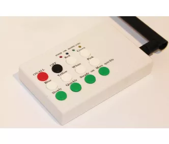 Radio controller of LED flashing fabric wristbands - 100m