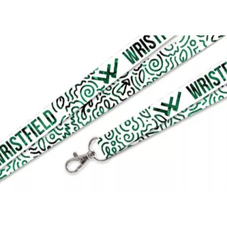 R-PET Lanyard 20x900 mm - Made of recycled PET bottle - full colour printing on both sides