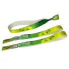 R-PET Wristband (15x340 mm, full-colour custom printed on one side, eco-friendly) with metal ring