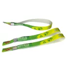R-PET Wristband (15x340 mm, full-colour custom printed on one side, eco-friendly) with metal ring
