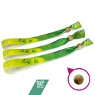R-PET Wristband (15x340 mm, full-colour custom printed on one side, eco-friendly, variable data) - with adjustable bamboo bead