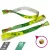 R-PET Wristband (15x340 mm, full-colour custom printed on one side, eco-friendly, variable data) - with adjustable bamboo bead