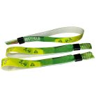R-PET Wristband (15x340 mm, full-colour custom printed on one side, eco-friendly) - with plastic self-closing tube