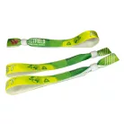 R-PET Wristband (15x340 mm, full-colour custom printed on one side, eco-friendly) - with adjustable plastic bead