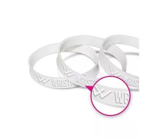 Silicone wristbands - embossed