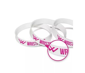 Silicone wristbands - embossed and 1C printed