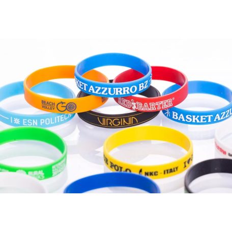 Silicone wristbands - embossed