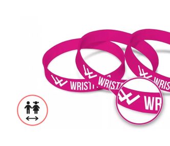   Silicone wristbands customized with 1 colour print - KID Size