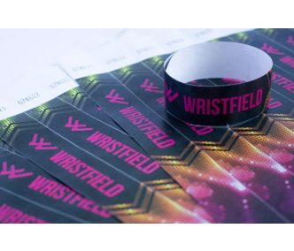Tyvek 1" wristbands with full-colour printing