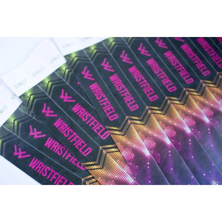 Tyvek 1" wristbands with full-colour printing