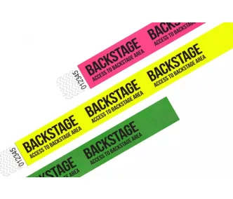 Tyvek 1 wristbands Patterns - BACKSTAGE