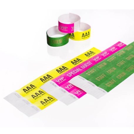 Tyvek 1 wristbands Patterns - BACKSTAGE