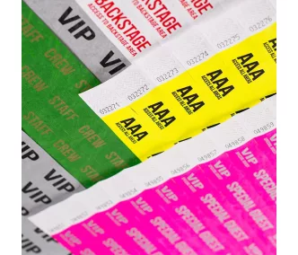 Tyvek 1 wristbands Patterns - VIP Special Guest