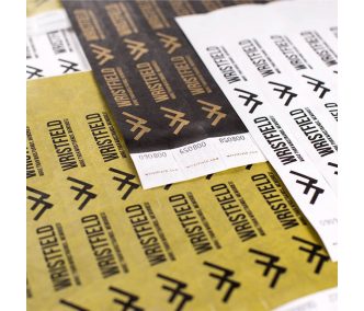   Tyvek 1" wristbands durable and water resistant with serial numbering (TOP Quality) - 1 colour printed