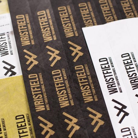 Tyvek 1" wristbands durable and water resistant with serial numbering (TOP Quality) - 1 colour printed - EXPRESS