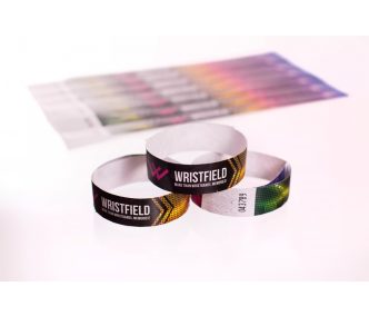 Tyvek 3/4" wristbands with full-colour printing