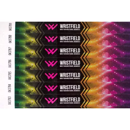 Tyvek 3/4" wristbands with full-colour printing