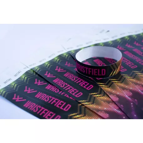 Tyvek 3/4" wristbands with full-colour printing
