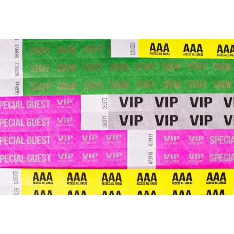 Tyvek 3/4 wristbands Patterns - Carnival