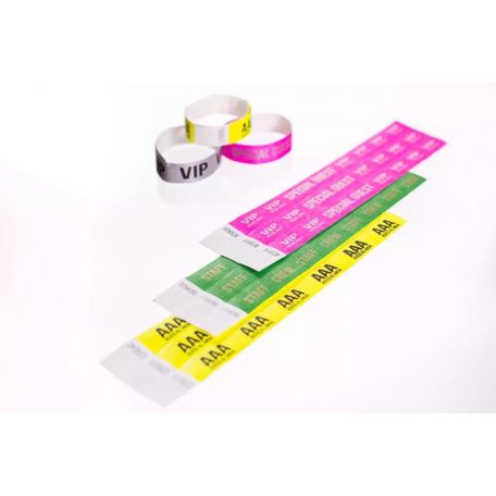 Tyvek 3/4 wristbands Patterns - HAPPY BIRTHDAY