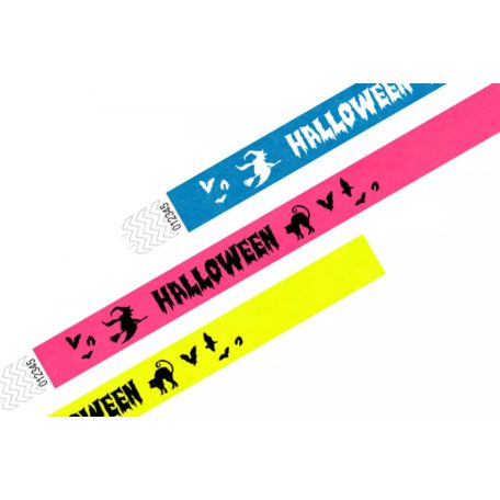 Tyvek 3/4 patterns wristbands - Halloween Witch
