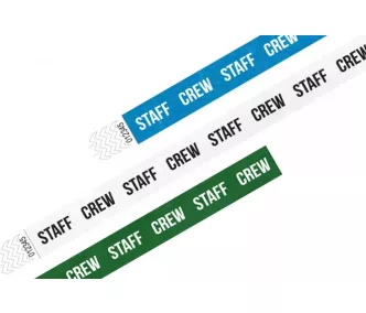 Tyvek 3/4 wristbands Patterns - STAFF CREW