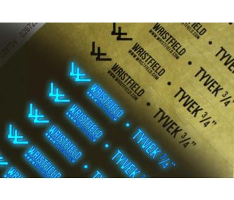   Tyvek 3/4" wristbands with 1 colour + UV (only visible under blacklight) printing