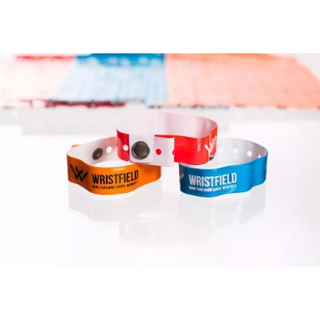 Vinyl Reusable wristbands - 1 colour printed - EXPRESS